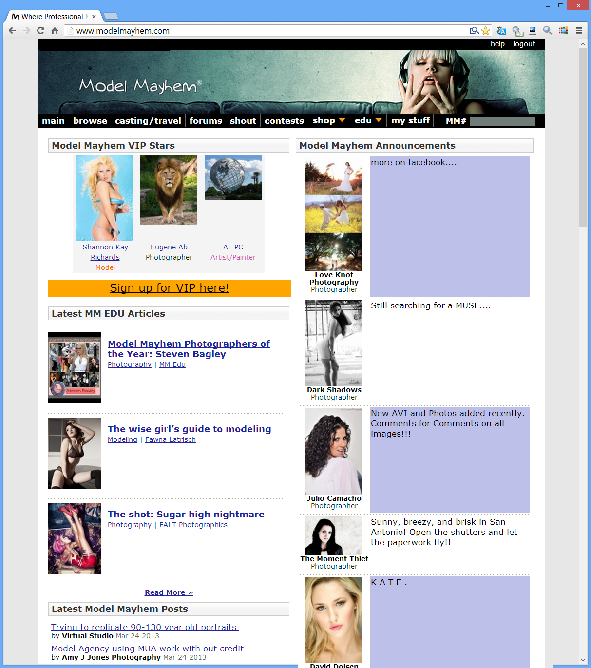 Fraudulent website Modelmayhem.com claims it’s for photographers and models, but it’s really just a mobbing website built to run people they don’t like out of the   industry